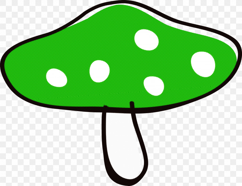 Green Line Art, PNG, 2998x2308px, Mushroom, Cartoon Mushroom, Cute, Green, Line Art Download Free