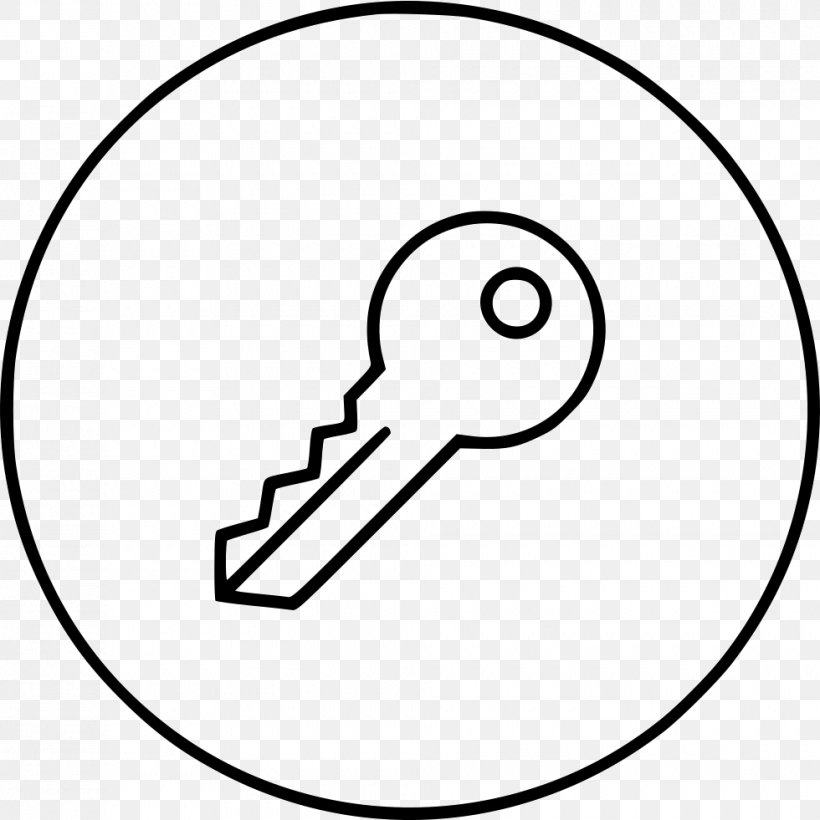 Key Clip Art, PNG, 980x981px, Key, Area, Beak, Black, Black And White Download Free