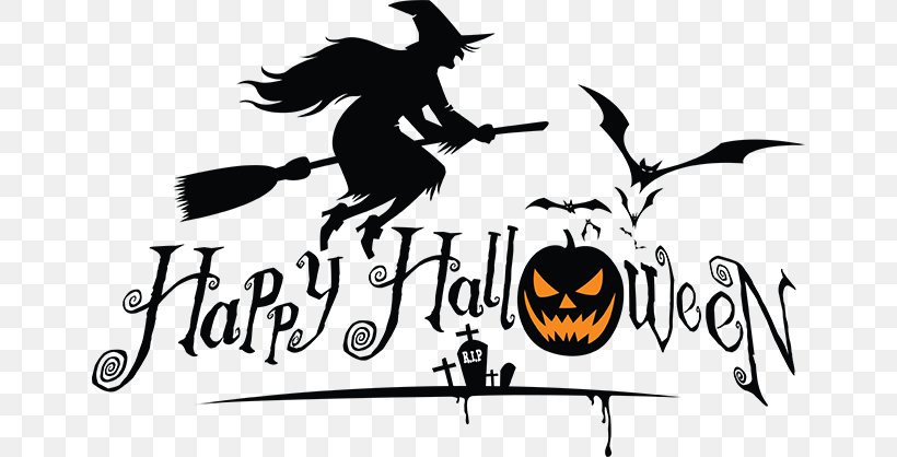 Vector Graphics Halloween Witchcraft Clip Art, PNG, 652x418px, Halloween, Art, Black And White, Brand, Broom Download Free