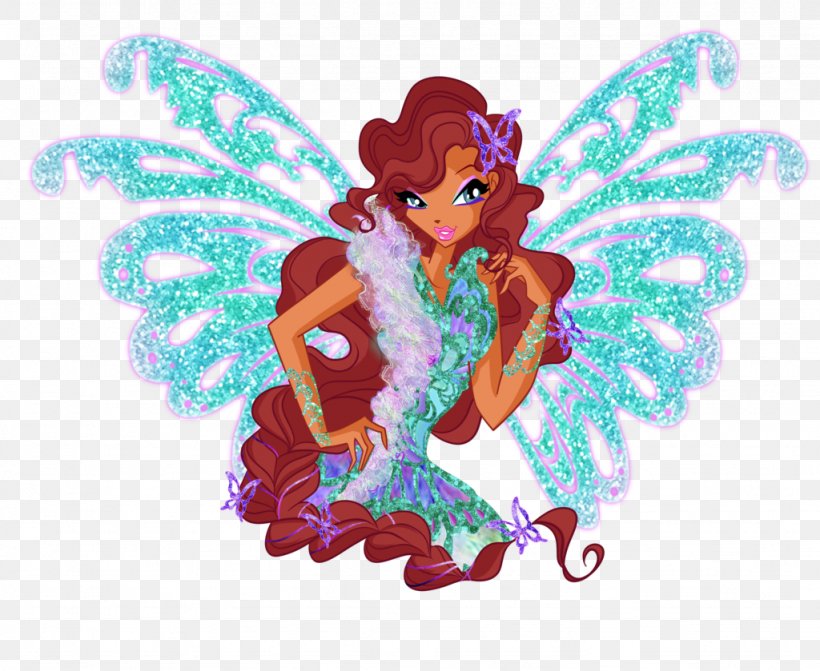 Aisha Stella Tecna Butterflix Flora, PNG, 1024x839px, Aisha, Animation, Art, Butterflix, Butterfly Download Free