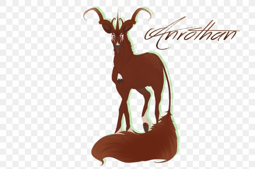 Antelope Goat Reindeer Fauna Cartoon, PNG, 1095x730px, Antelope, Antler, Cartoon, Cow Goat Family, Deer Download Free