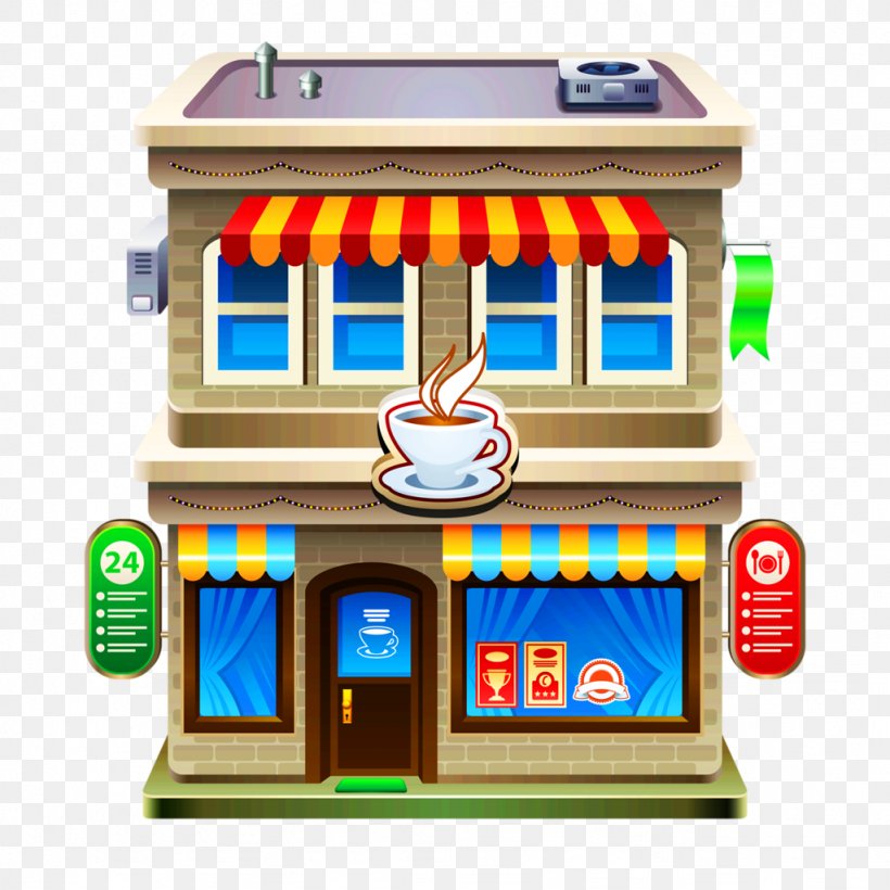 Cafe Coffee Vector Graphics Breakfast Restaurant, PNG, 1024x1024px, Cafe, Architecture, Breakfast, Building, Coffee Download Free