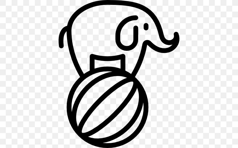 Elephant Vector, PNG, 512x512px, Gratis, Area, Artwork, Black And White, Line Art Download Free