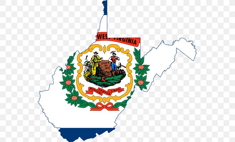 Flag Of West Virginia Map, PNG, 555x496px, West Virginia, Christmas Ornament, Flag, Flag And Seal Of Virginia, Flag Of Missouri Download Free