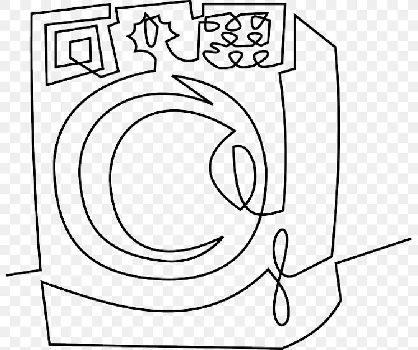 Washing Machines Clip Art Drawing Laundry, PNG, 800x686px, Washing Machines, Art, Blackandwhite, Cleaning, Clothes Line Download Free