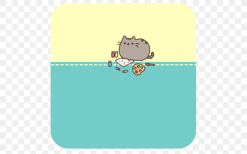 Cat Cartoon Turquoise, PNG, 512x512px, Cat, Cartoon, Pusheen, Text, Turquoise Download Free