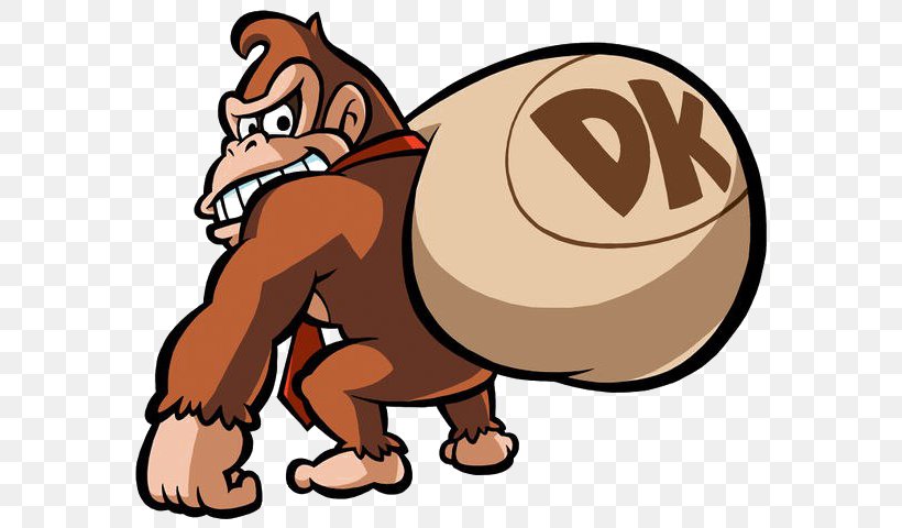 Mario Vs. Donkey Kong Donkey Kong '94 Donkey Kong Country Wii U, PNG, 591x480px, Mario Vs Donkey Kong, Animated Cartoon, Brown Bear, Cartoon, Donkey Kong Download Free