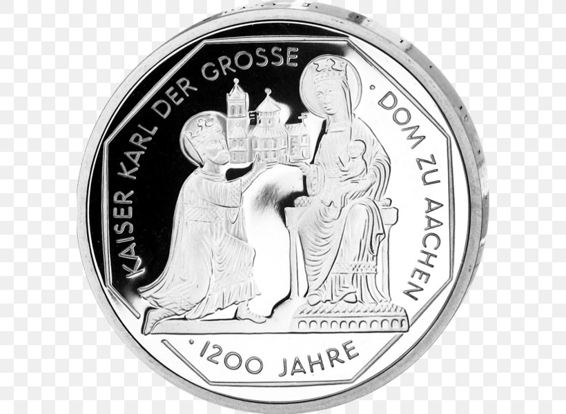Aachen Coin Silver Dm-drogerie Markt C&A, PNG, 598x600px, Aachen, Black And White, Body Jewelry, Brand, Charlemagne Download Free