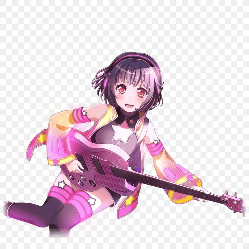 BanG Dream! Girls Band Party! Ushigome All-female Band Ichigaya, PNG, 1024x1024px, Watercolor, Cartoon, Flower, Frame, Heart Download Free