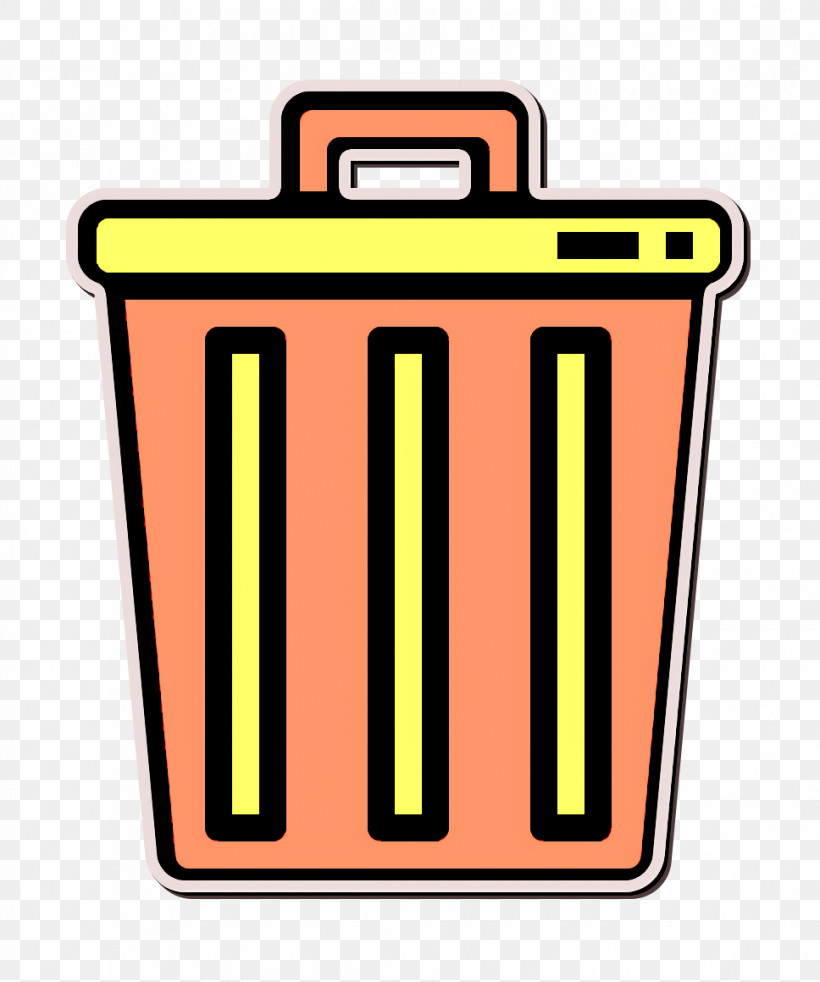 Office Stationery Icon Trash Icon, PNG, 968x1160px, Office Stationery Icon, Trash Icon, Waste Container, Waste Containment, Yellow Download Free