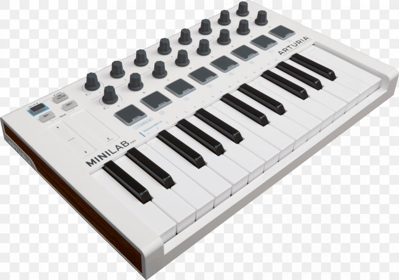 Arturia MiniLab MKII MIDI Controllers MIDI Keyboard, PNG, 1200x843px, Watercolor, Cartoon, Flower, Frame, Heart Download Free