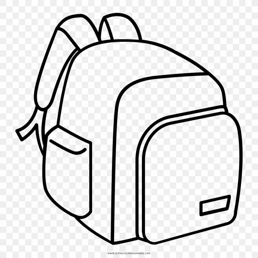 Drawing Coloring Book Backpack Line Art, PNG, 1000x1000px, Watercolor, Cartoon, Flower, Frame, Heart Download Free