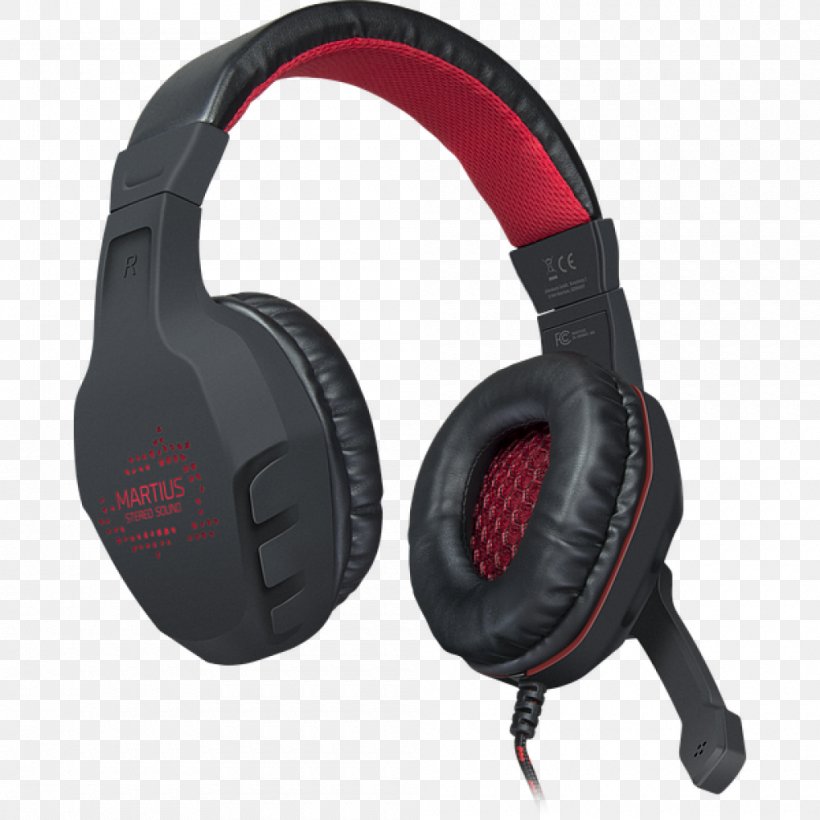 Microphone SPEEDLINK Martius Stereo Illuminated Gaming Headset Headphones Stereophonic Sound, PNG, 1000x1000px, Microphone, Audio, Audio Equipment, Console Game, Electronic Device Download Free