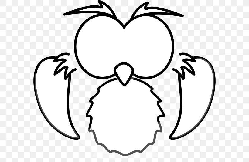 Owl Drawing Cartoon Black And White Clip Art, PNG, 600x534px, Watercolor, Cartoon, Flower, Frame, Heart Download Free