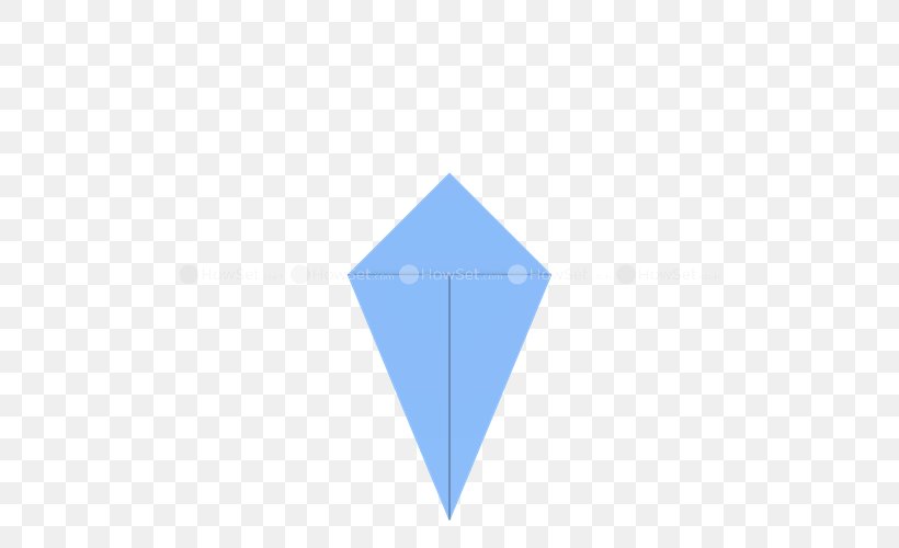 Paper Diagonal Origami Square Triangle, PNG, 500x500px, Paper, Ardea, Azure, Bird, Blue Download Free