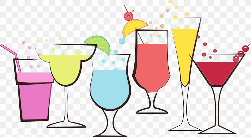 Wine Glass, PNG, 2690x1471px, Watercolor, Alcohol, Alcoholic Beverage, Champagne Cocktail, Cocktail Download Free