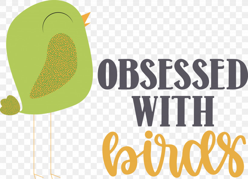 Obsessed With Birds Bird Birds Quote, PNG, 3000x2173px, Bird, Fruit, Line, Logo, M Download Free