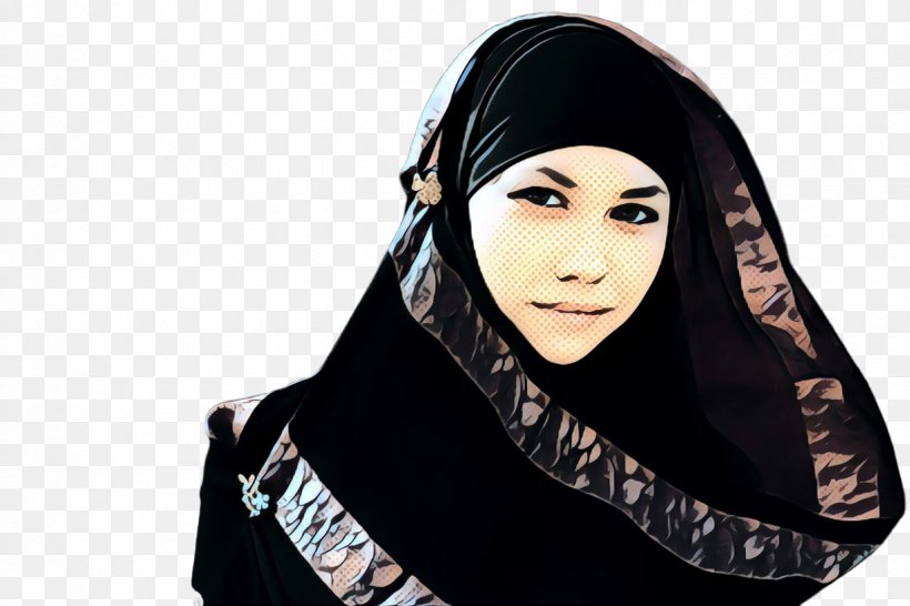 Scarf Shawl Neck, PNG, 1224x816px, Scarf, Abaya, Black, Black Hair, Clothing Download Free