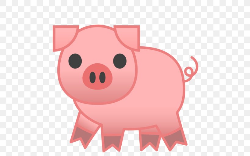 Domestic Pig Emojipedia Pork, PNG, 512x512px, Pig, Android Oreo, Chinese Zodiac, Domestic Pig, Emoji Download Free
