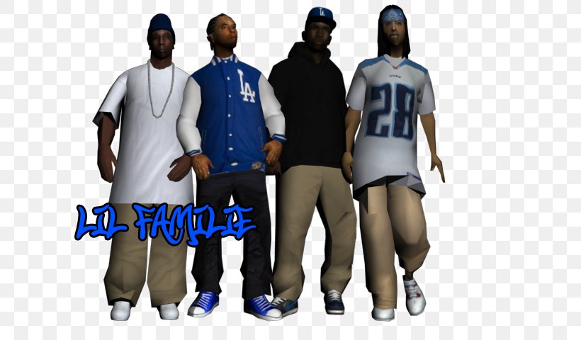 Grand Theft Auto: San Andreas San Andreas Multiplayer Modding In Grand Theft Auto Compton, PNG, 640x480px, Grand Theft Auto San Andreas, Blue, Clothing, Compton, Crips Download Free