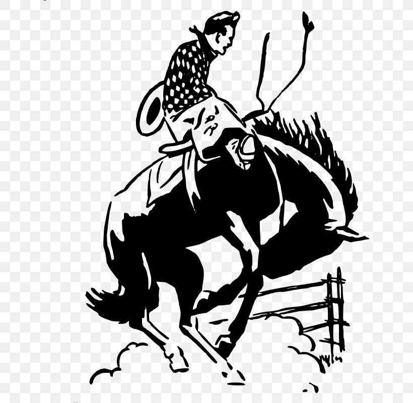 Rodeo Cowboy Bull Riding Clip Art, PNG, 648x800px, Rodeo, Art, Artwork, Black And White, Bucking Download Free