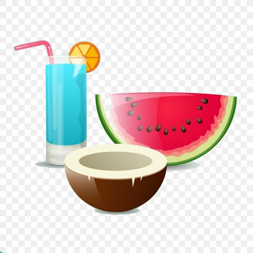 Juice Cocktail Watermelon Coconut Water Coconut Milk, PNG, 1024x1024px, Juice, Bowl, Ceramic, Citrullus, Cocktail Download Free