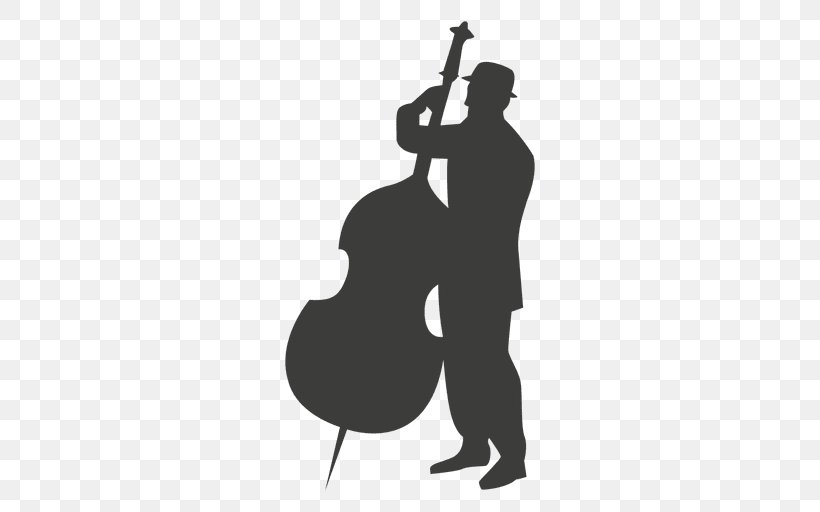 Cello Silhouette Musician Double Bass, PNG, 512x512px, Watercolor, Cartoon, Flower, Frame, Heart Download Free