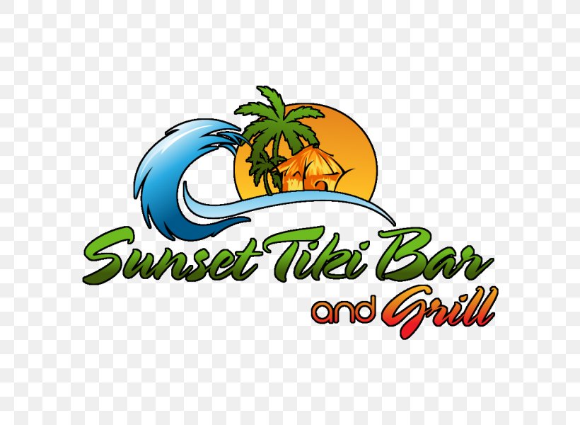 Clip Art The Sunset Tiki Bar Cartoon Logo Brand, PNG, 600x600px, Cartoon, Area, Artwork, Bar, Brand Download Free