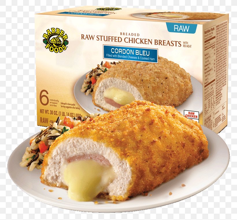 Cordon Bleu Stuffing Breaded Cutlet Breakfast Fettuccine Alfredo, PNG, 800x762px, Cordon Bleu, American Food, Barber Foods, Breaded Cutlet, Breakfast Download Free