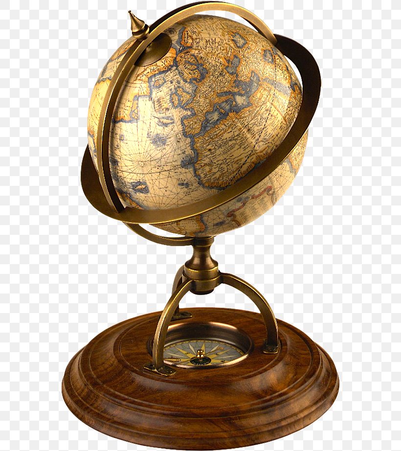 Globe Old World Antique Map, PNG, 573x922px, Globe, Antique, Brass, Celestial Globe, Compass Download Free