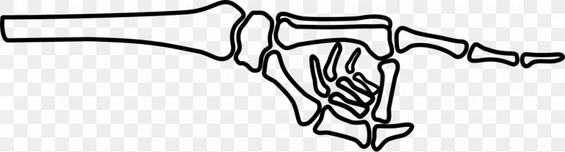 Hand Human Skeleton Finger Clip Art, PNG, 1024x276px, Hand, Anatomy, Arm, Black And White, Bone Download Free