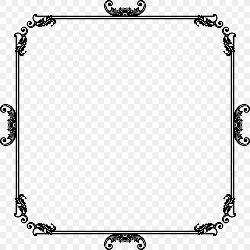 Picture Frames Decorative Arts, PNG, 2350x2350px, Picture Frames, Area, Auto Part, Black, Black And White Download Free