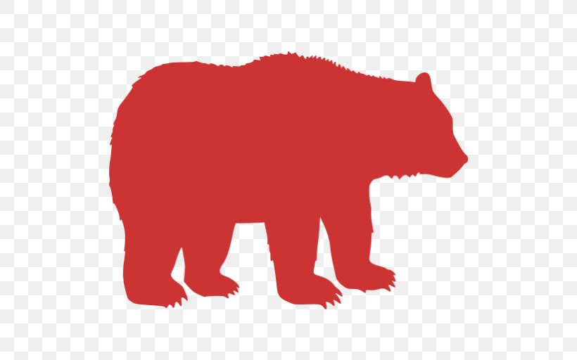American Black Bear Polar Bear Silhouette Drawing, PNG, 512x512px, American Black Bear, Bear, Brown Bear, Carnivoran, Drawing Download Free