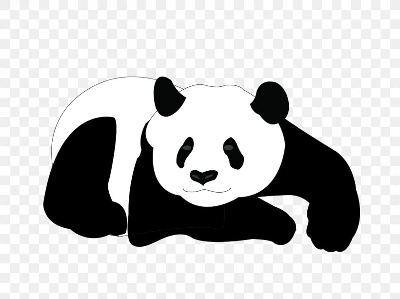Giant Panda Bear Clip Art, PNG, 1220x913px, Giant Panda, Bear, Black, Black And White, Carnivoran Download Free