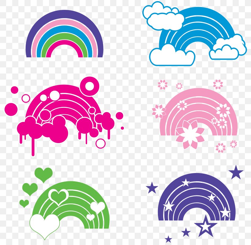 Rainbow Clip Art, PNG, 800x800px, Rainbow, Area, Color, Free Content, Inkscape Download Free