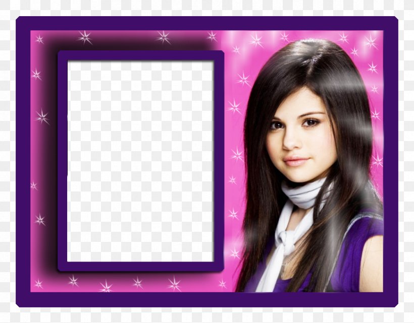 Selena Gomez Picture Frames Photography Image Editing, PNG, 869x680px, Watercolor, Cartoon, Flower, Frame, Heart Download Free