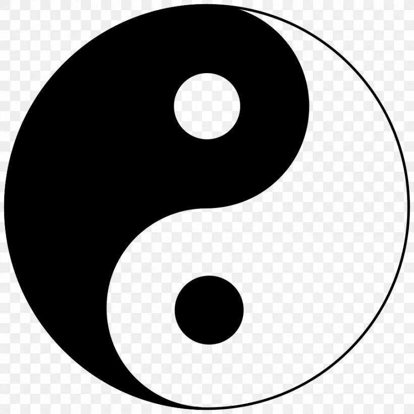 Yin And Yang Taijitu Symbol Taoism Clip Art, PNG, 900x900px, Yin And Yang, Black And White, Concept, Dualism, Monochrome Download Free