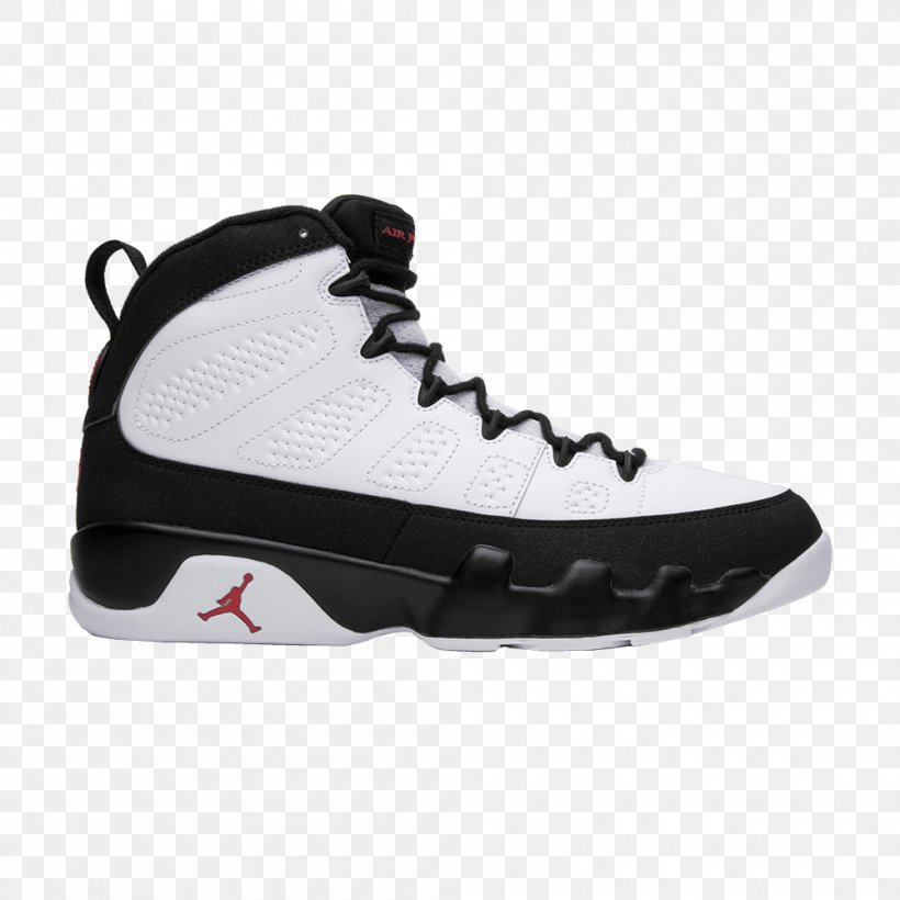 Air Jordan 9 Boys Retro Shoes Black // University Red 302370 302370 Sports Shoes Nike, PNG, 1000x1000px, Air Jordan, Athletic Shoe, Basketball Shoe, Black, Brand Download Free