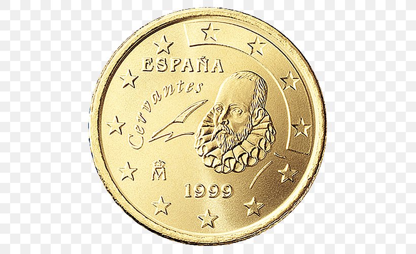 Spain 50 Cent Euro Coin 10 Euro Cent Coin Euro Coins, PNG, 500x500px, 1 Cent Euro Coin, 2 Euro Coin, 5 Cent Euro Coin, 50 Cent Euro Coin, Spain Download Free
