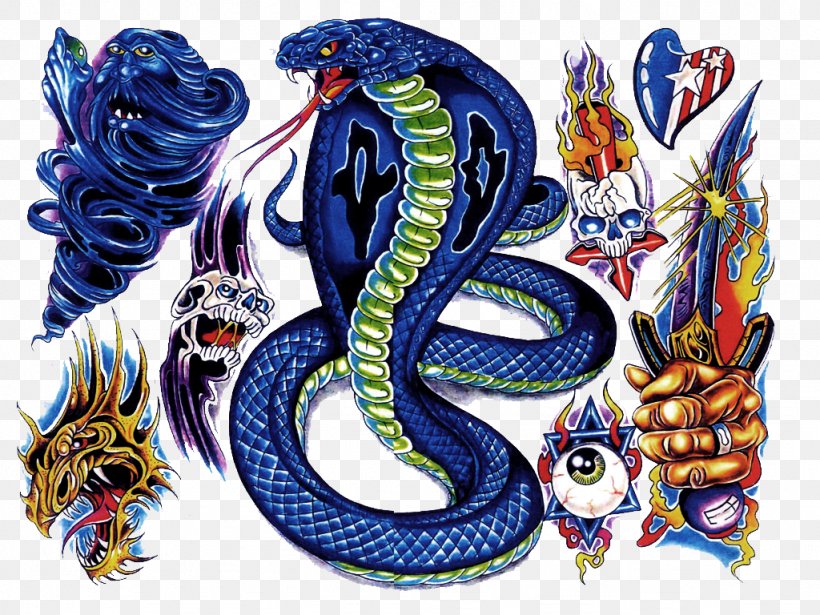 Tattoo Snake Cobra Drawing Information, PNG, 1024x768px, Tattoo, Art, Cobra, Dragon, Drawing Download Free
