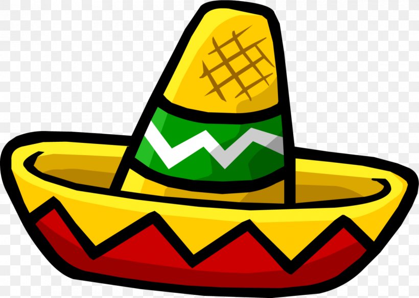 Club Penguin Sombrero Mexican Cuisine Hat Clip Art, PNG, 1200x855px, Club Penguin, Artwork, Clothing, Cowboy Hat, Hat Download Free