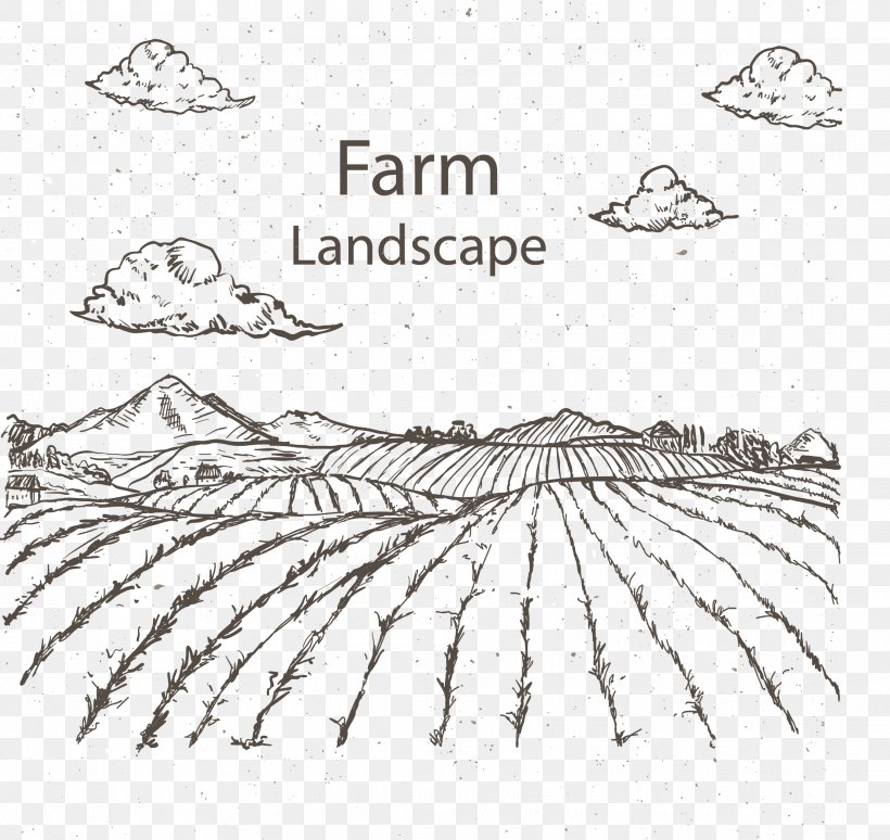 Drawing Agriculture Farm Sketch, PNG, 2220x2096px, Drawing, Agriculture, Area, Art, Artwork Download Free