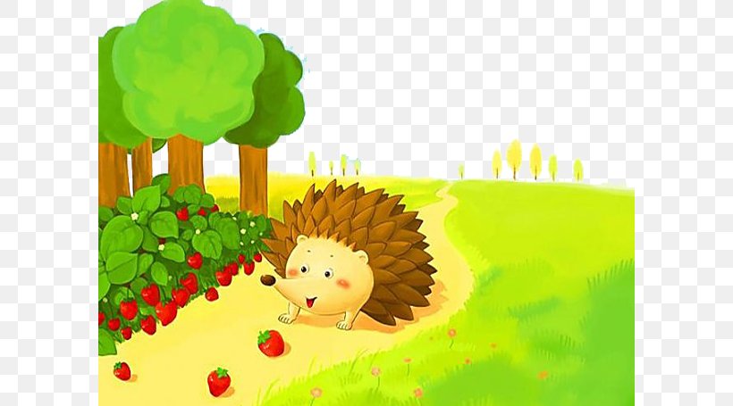 Hedgehog Cartoon Child, PNG, 600x455px, Hedgehog, Animation, Art, Cartoon, Child Download Free