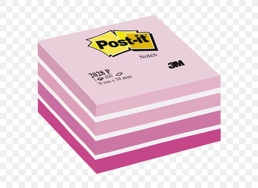 Paper Post-it Note Office Supplies 3M, PNG, 600x600px, Paper, Brand, Magenta, Material, Memorandum Download Free