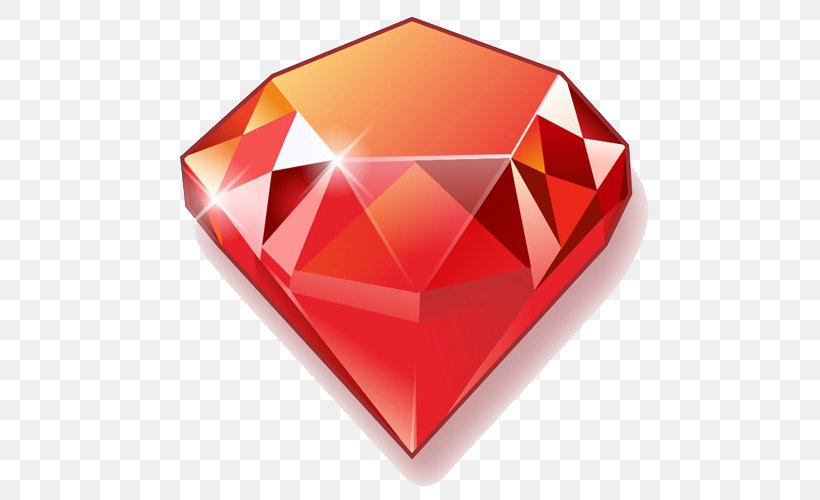 Red Gemstone Diamond Logo, PNG, 500x500px, Red, Blue, Color, Color Solid, Diamond Download Free