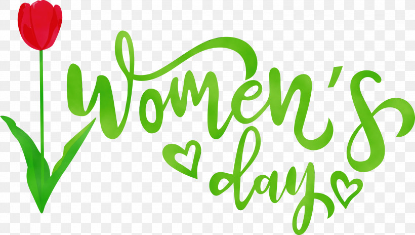 Flower Logo Plant Stem Meter Leaf, PNG, 2999x1698px, Womens Day, Flower, Green, Happy Womens Day, Leaf Download Free