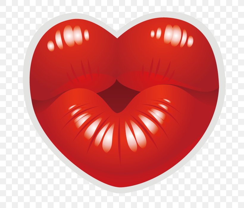 Heart Kiss Clip Art, PNG, 700x700px, Watercolor, Cartoon, Flower, Frame, Heart Download Free