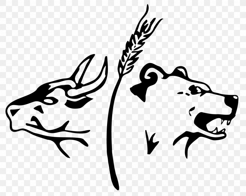Logo Efficient-market Hypothesis Bear Bull, PNG, 2375x1894px, Watercolor, Cartoon, Flower, Frame, Heart Download Free