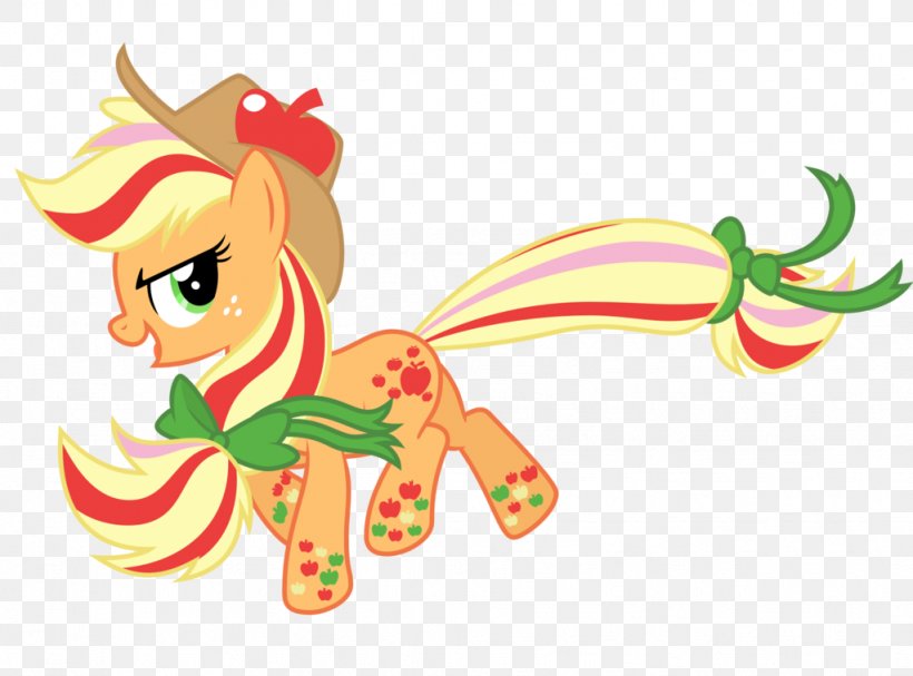 Applejack Fluttershy Rainbow Dash Pinkie Pie Pony, PNG, 1024x759px, Applejack, Art, Cartoon, Fictional Character, Flowering Plant Download Free
