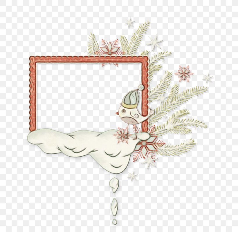 Christmas Tree Template, PNG, 775x800px, Picture Frames, Bird, Cartoon, Christmas, Christmas Day Download Free